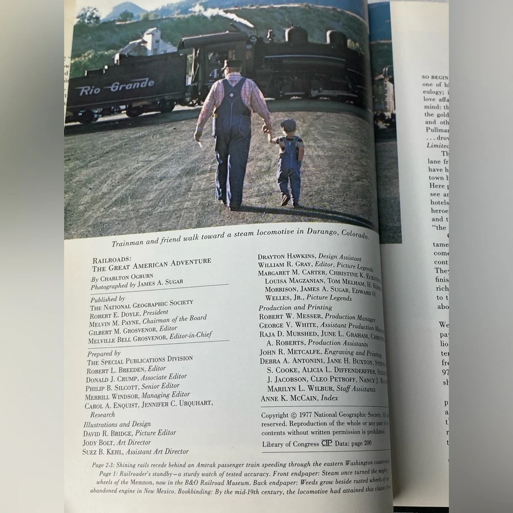 Vintage RAILROADS The Great American Adventure By Charlton Ogburn Hardcover 1977